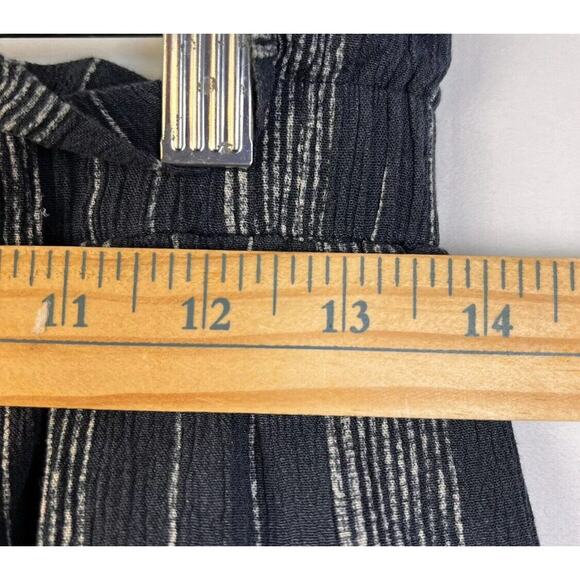 Remixmess Wide Leg Paperbag Pants Women's Small Blue / Gray Relaxed Fit Pull On - Picture 8 of 10